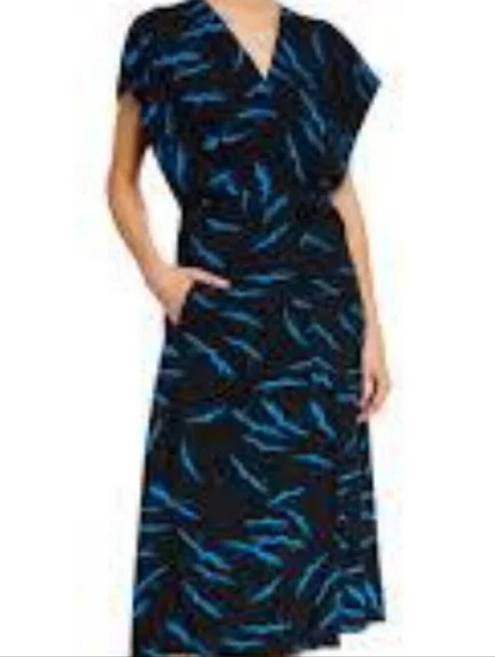 Beautiful!! Equipment Femme Wrap & Tie Waist Dress